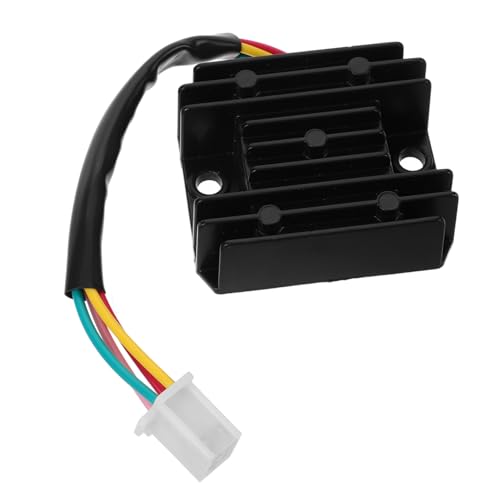 ABOOFAN Motorradzubehör Spannungsregler Ersatz Aufsichtsbehörden Stabilisator-Kit Motorrad Spannungsstabilisator Spannungsgleichrichter Motorrad Gleichrichter Eisen Black von ABOOFAN