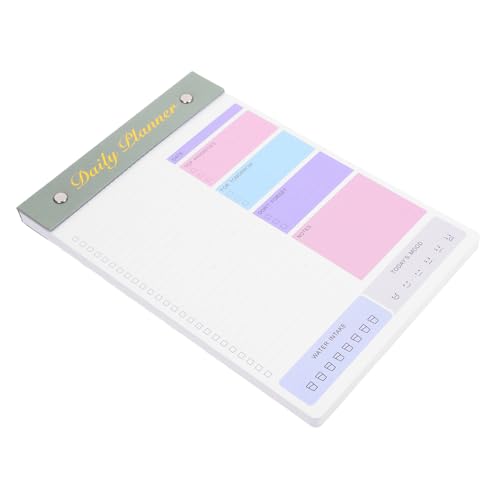 ABOOFAN Notizbuch Notizbücher Für Die Arbeit Täglicher Notizplaner Tagesplanungsblock Abreißen Notizblock Für Arbeit Süßer Notizblockblock Täglicher Planungsrestrang Olive Green Papier von ABOOFAN