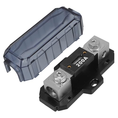ABOOFAN Sicherungshalter Marine Boot Batterieklemme Isolierter Verteilungssicherungsblock Sicherungsorganisator 200 A Sicherungsfeld 200 A Anschlussblock Silberne Zinklegierung von ABOOFAN