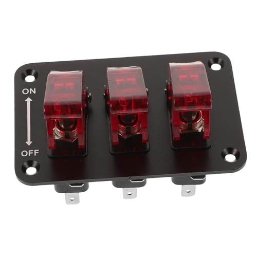ABOOFAN Wasserdichter Schalter 12-v-schalttafel Ein-aus-schalter 12v Ein/Aus Schalter Kippschalter 12v Schalter Wippschalter Schaltertafel 3-wege-schalter Pa Rot von ABOOFAN