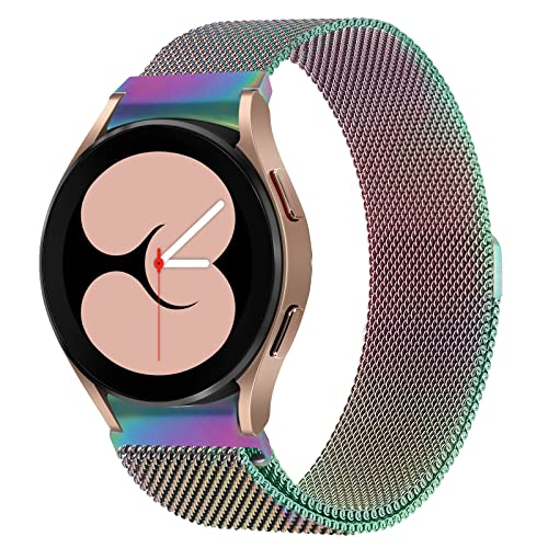 ABOVEACC Ersatzarmband Kompatibel mit Samsung Galaxy Watch 7/FE/6/5/4 Armband 40mm 44mm, Magnetisch Einstellbar Edelstahl Metall Armbänder für Damen Herren, Bunt ABOVEACC Ersatzarmband Kompatibel mit Samsung Galaxy Watch 7/FE/6/5/4 Armband 40mm 44mm, Magnetisch Einstellbar Edelstahl Metall Armbänder für Damen Herren, Bunt von ABOVEACC