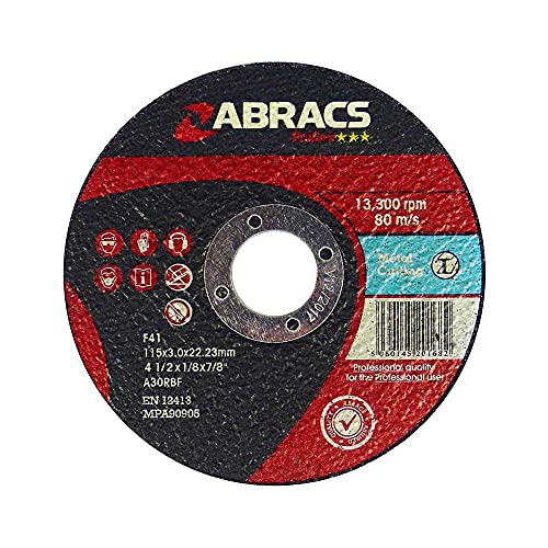 ABRACS PH11560DM Phoenix II DPC Metallschleifteller, 115 mm x 6 mm x 22 mm, 1 Stück von ABRACS