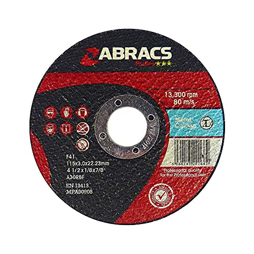 ABRACS PH12560DM Phoenix II 125mm x 6mm x 22mm DPC Metall Schleifscheibe von ABRACS