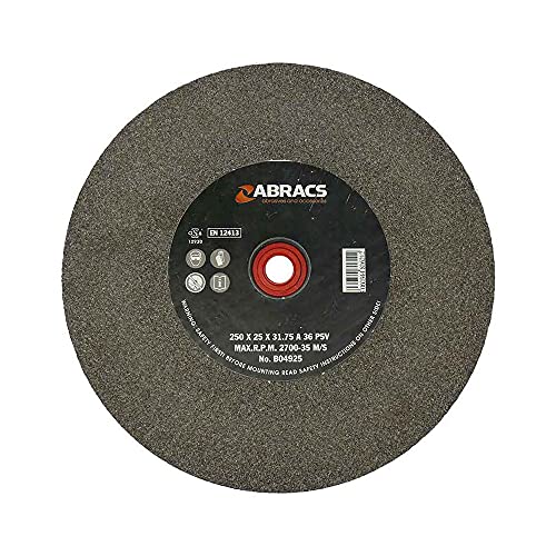 ABRACS PHGW25025C80 Tischschleifscheibe 250mm x 25mm x 80g SIL/CR von ABRACS