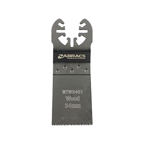 Abracs MTW3401 CrV Multi Tool Sägeblatt gefräste Zähne 34.1mmx0.6mmX18T - Packung enthält 1 Stück von ABRACS
