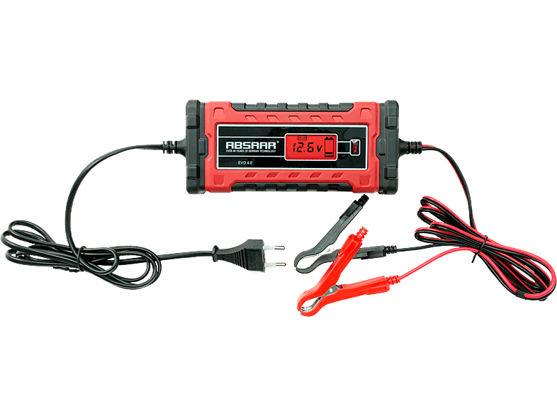 ABSAAR 158001 EVO 4.0 Batterieladegerät, Rot/Schwarz von ABSAAR
