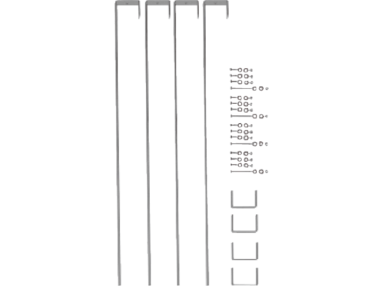 ABSAAR Zubehör Basic (gerade) Solar Halterungs-Set von ABSAAR