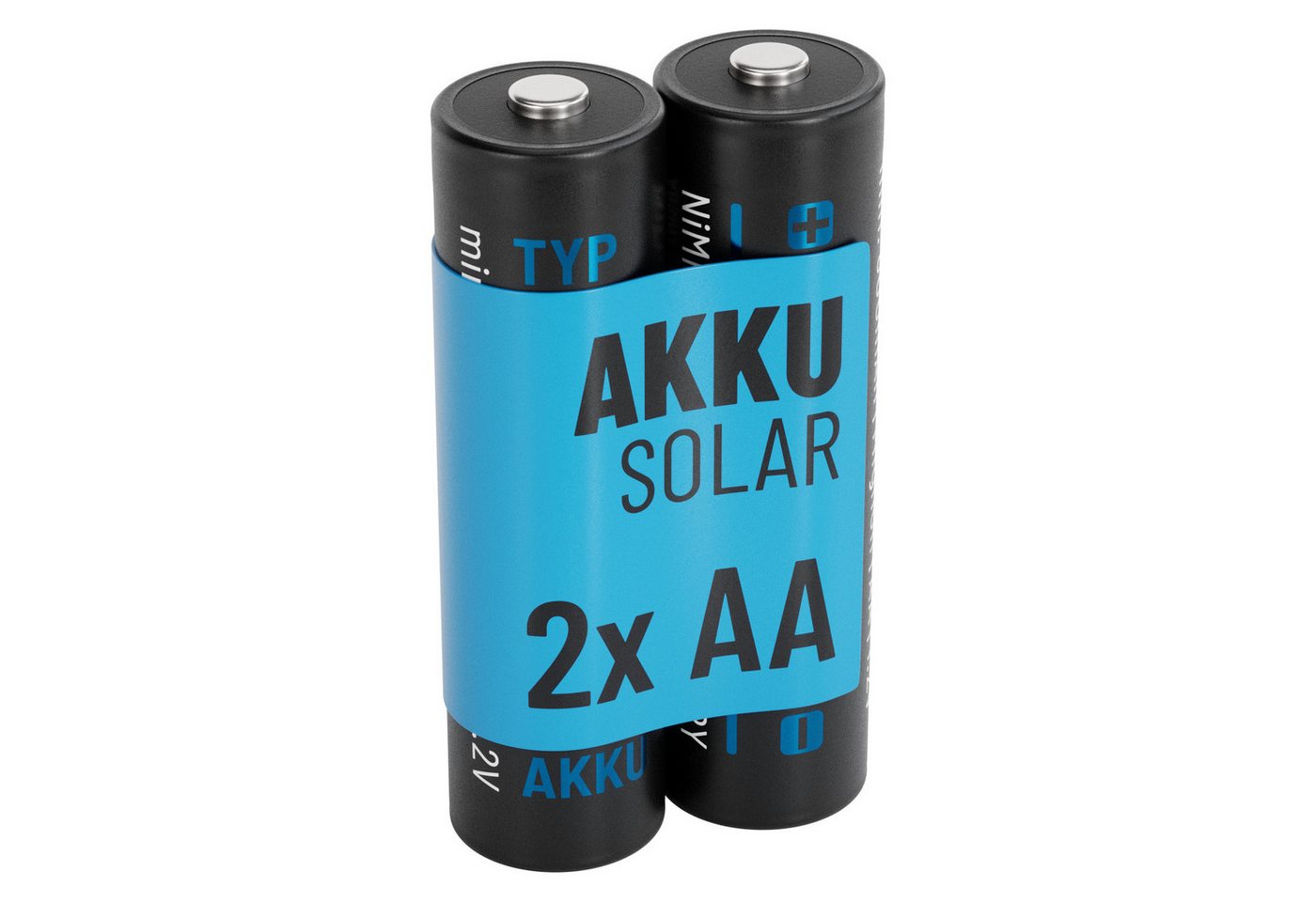 ABSINA 2x Solar Akku AA wiederaufladbar 800mAh 1.2V NiMH - Mignon AA Solar Akku ABSINA 2x Solar Akku AA wiederaufladbar 800mAh 1.2V NiMH - Mignon AA Solar Akku von ABSINA
