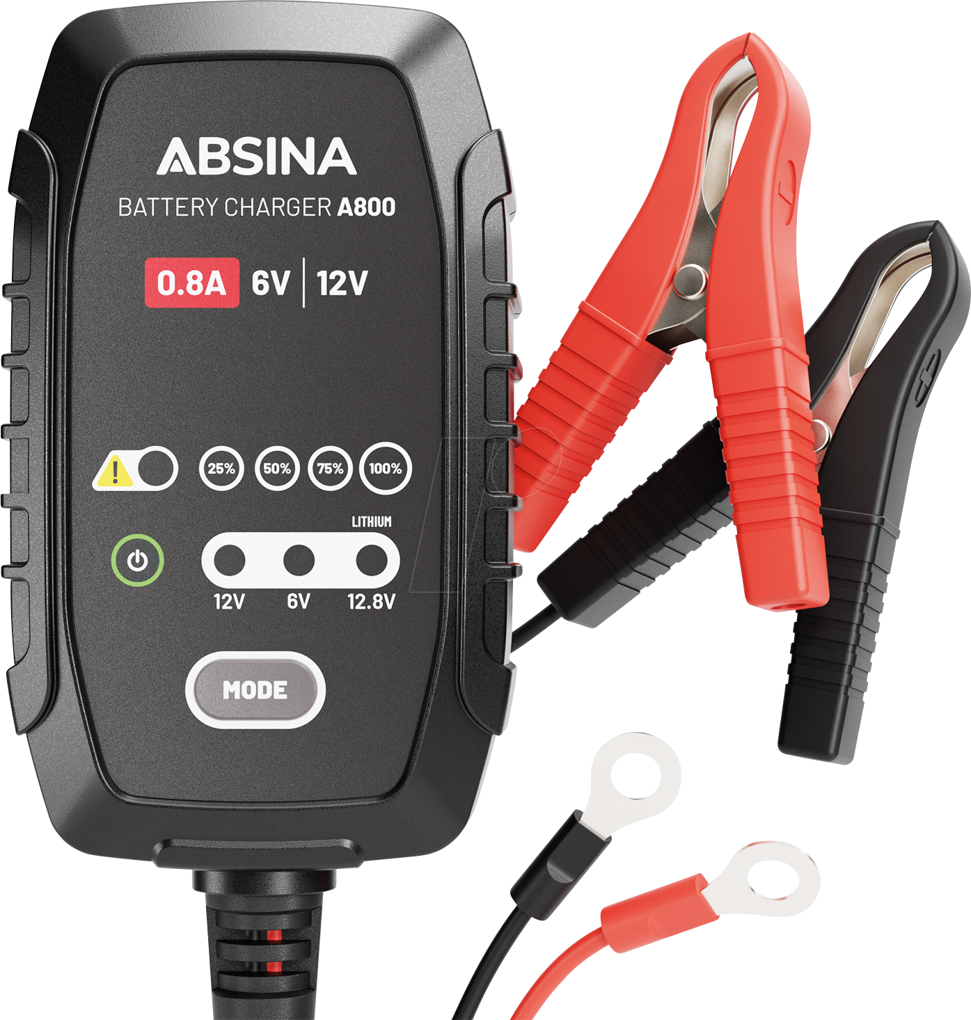 ABSINA A800 - Automatik-Ladegerät für Fahrzeuge - 6/ 12 V, 0,8 A von ABSINA
