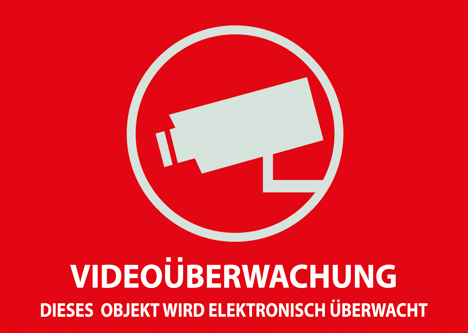 W 1320 - Warnaufkleber VIDEO von ABUS SECURITY TECH