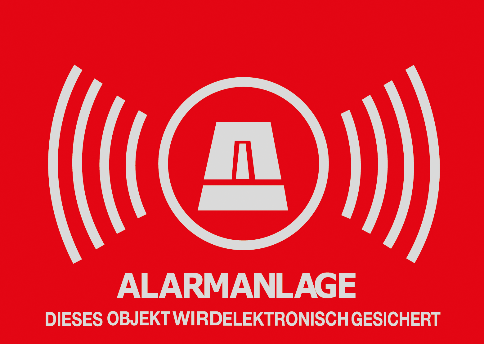 W 1322 - Alarm-Warnaufkleber von ABUS SECURITY TECH