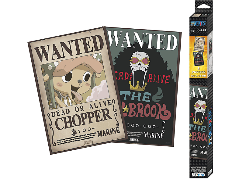 ABYSTYLE ABYDCO706 ONE PIECE WANTED BROOK & CHOPPER Poster von ABYSTYLE