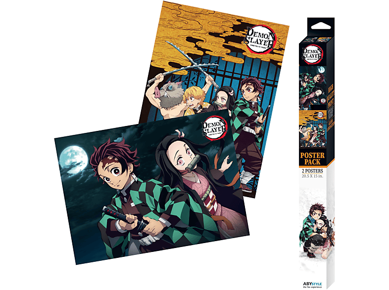 ABYSTYLE ABYDCO753 Demon Slayer Posterset Gruppe Poster von ABYSTYLE