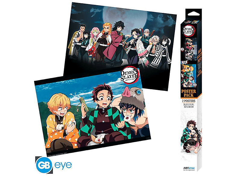 ABYSTYLE ABYDCO847 DEMON SLAYER POSTER SET STAFFEL 2 Poster von ABYSTYLE