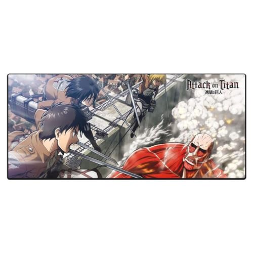 ABYSTYLE Attack on Titan XXL-Mauspad: Eren vs. Kolossaler Titan - Offizielles Lizenzprodukt, Anime-Design, Kunststoff mit Gummibeschichtung, Dunkelrot ABYSTYLE Attack on Titan XXL-Mauspad: Eren vs. Kolossaler Titan - Offizielles Lizenzprodukt, Anime-Design, Kunststoff mit Gummibeschichtung, Dunkelrot von ABYSTYLE