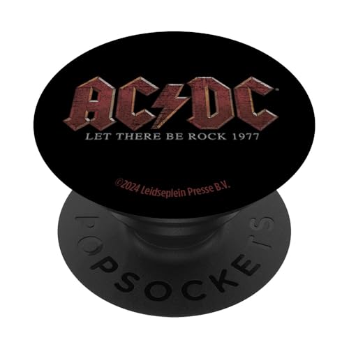 AC/DC Let There Be Rock 1977 Titeltext PopSockets Klebender PopGrip von AC/DC