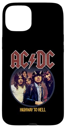 Hülle für iPhone 15 Plus ACDC Highway To Hell Circle Rock Music Band von AC/DC