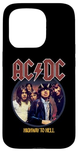 Hülle für iPhone 15 Pro ACDC Highway To Hell Circle Rock Music Band von AC/DC