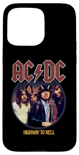 Hülle für iPhone 15 Pro Max ACDC Highway To Hell Circle Rock Music Band von AC/DC
