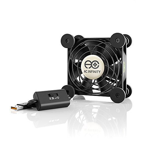 AC Infinity MULTIFAN S1, Leiser 80mm USB Lüfter für Receiver DVR Playstation Xbox Computer Schrank Kühlung von AC Infinity