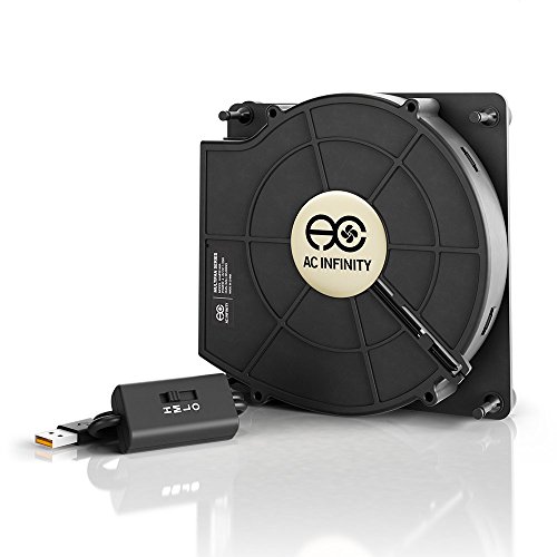 AC Infinity MULTIFAN S2, Leiser 120mm USB Gebläse Ventilator mit Geschwindigkeitsregler, UL-Zertifiziert für Receiver DVR Xbox Modem AV Schrank Kühlung von AC Infinity