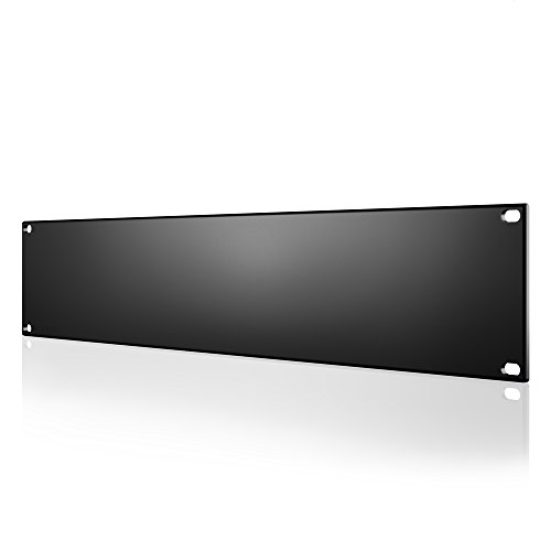 AC Infinity Rack Panel Zubehör Blank 2U Platz für 48,3 cm Rackmount Heavy Duty 3 mm Gauge Stahl schwarz von AC Infinity