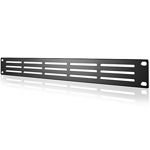 AC Infinity Rack Panel Zubehör belüftet 1U Platz für 48,3 cm Rackmount Heavy Duty 3 mm Gauge Stahl schwarz von AC Infinity