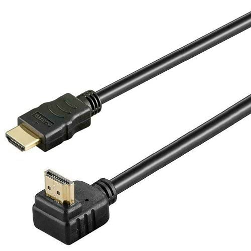 AC-Sat-Corner 4K UltraHD HDMI Kabel vergoldet Schwarz 2.0 Meter Stecker-Winkelstecker von AC-Sat-Corner