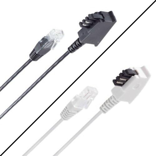 AC-Sat-Corner FRITZ!Box 7530 AX TAE auf RJ45 Lankabel Routerkabel Verlänergungskabel 8P2C Weiß 15 Meter von AC-Sat-Corner