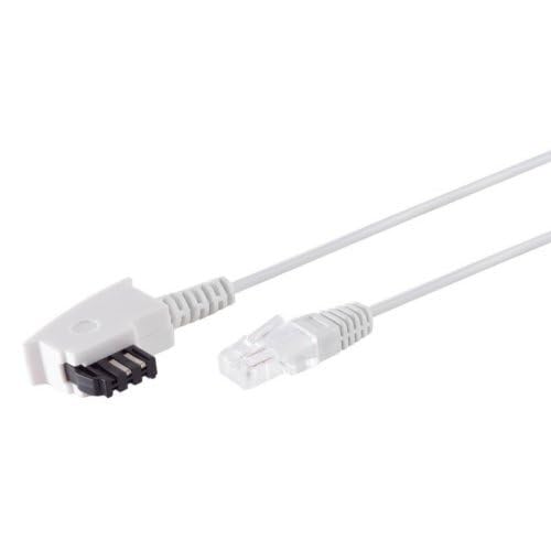 AC-Sat-Corner FRITZ!Box 7590 AX TAE auf RJ45 Lankabel Routerkabel Verlänergungskabel 8P2C Weiß 3 Meter AC-Sat-Corner FRITZ!Box 7590 AX TAE auf RJ45 Lankabel Routerkabel Verlänergungskabel 8P2C Weiß 3 Meter von AC-Sat-Corner