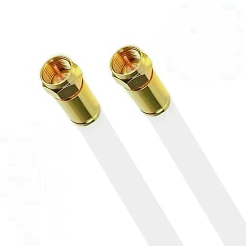 AC-Sat-Corner Fritz!Box 6660 Cable Router Netzwerk Anschlusskabel 8mm Deluxe Premium Kabel 8K Gold Gerade/Gerade Weiß 2 Meter von AC-Sat-Corner