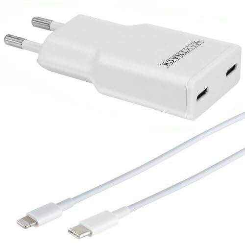 AC-Sat-Corner Schnellladegerät 30W 2x USB C Ausgang PD GaN QC 3.0 inkl. Kabel 2 Meter 1x USB-C zu 8Pin AC-Sat-Corner Schnellladegerät 30W 2x USB C Ausgang PD GaN QC 3.0 inkl. Kabel 2 Meter 1x USB-C zu 8Pin von AC-Sat-Corner