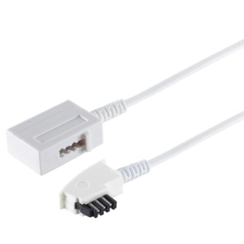 AC-Sat-Corner Verlängerungskabel TAE-F Stecker auf TAE-F Kupplung Weiss für FRITZ!Box 7520 15 Meter von AC-Sat-Corner