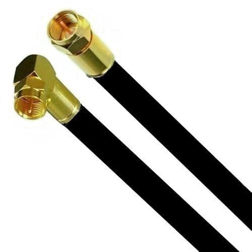 AC-Sat-Corner Vodafone Station Cable Router Netzwerk Anschlusskabel Deluxe Premium Kabel 8K Gold Gerade/Winkel Schwarz 8 Meter von AC-Sat-Corner