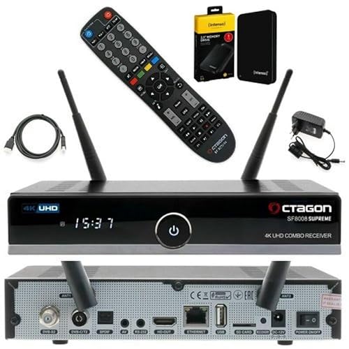 AC-Sat-Corner Octagon SF8008 Supreme UHD 4K PVR H.265 E2 Linux Dual WiFi DVB-S2X & T2C Combo Receiver inkl. 1TB USB Festplatte AC-Sat-Corner Octagon SF8008 Supreme UHD 4K PVR H.265 E2 Linux Dual WiFi DVB-S2X & T2C Combo Receiver inkl. 1TB USB Festplatte von AC-Sat-Corner