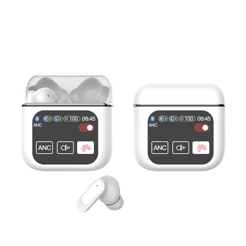 ACAGALA Kabellose Ohrhörer mit Touchscreen, Stereo-Sound, BT5.4-Ohrhörer, In-Ear-Design, Stereo ANC&ENC, intelligente Geräuschunterdrückung, klarer großer Bildschirm, geringe Latenz, Lange Lebensdaue ACAGALA Kabellose Ohrhörer mit Touchscreen, Stereo-Sound, BT5.4-Ohrhörer, In-Ear-Design, Stereo ANC&ENC, intelligente Geräuschunterdrückung, klarer großer Bildschirm, geringe Latenz, Lange Lebensdaue von ACAGALA