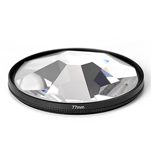 ACAGALA Kamerafilter Fotografie Vordergrund Unschärfe Film Fotografie Requisiten 77mm Glas Kaleidoskop Filter Kamera Zubehör von ACAGALA