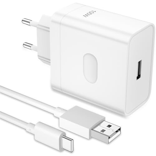 100W Ladegerät USB mit USB C Kabel 1M SUPER VOOC Charge für OnePlus 13 12 12R 11 10 Nord CE 4 3 Lite,SuperFlash SUPER VOOC Ladegerät mit USB C Ladekabel für Realme 12+ GT 6 6T für Oppo Reno12 11 F 10 von ACAGET