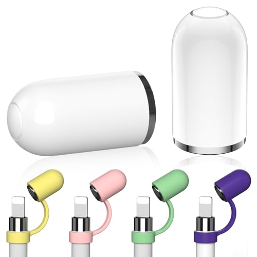 2 Stück Pencil Kappe für Apple Pencil 1 Generation,2 Stück Weiß Kappe 4 Stück Kappenhalter Pencil Kappe, iPencil Magnetische Ersatzkappe und Silikon Halter Kompatibel mit Apple Pencil 1 Generation 2 Stück Pencil Kappe für Apple Pencil 1 Generation,2 Stück Weiß Kappe 4 Stück Kappenhalter Pencil Kappe, iPencil Magnetische Ersatzkappe und Silikon Halter Kompatibel mit Apple Pencil 1 Generation von ACAGET