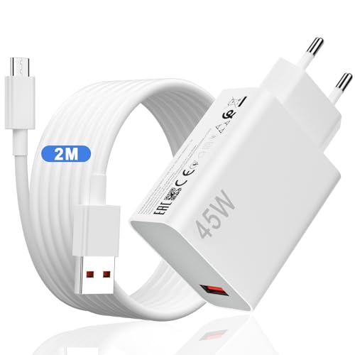 45W Ladegerät USB Netzteil Turbo und 2M 6A USB C LadeKabel für Xiaomi Redmi Note 14 13 Pro,USB Ladestecker Schnellladekabel Power Adapter Ladestecker für Redmi 14C 13C Note 12S 11S 10Pro Poco X7 45W Ladegerät USB Netzteil Turbo und 2M 6A USB C LadeKabel für Xiaomi Redmi Note 14 13 Pro,USB Ladestecker Schnellladekabel Power Adapter Ladestecker für Redmi 14C 13C Note 12S 11S 10Pro Poco X7 von ACAGET