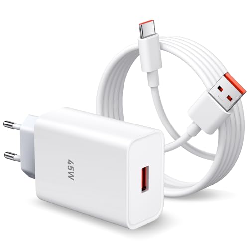 45W Schnellladegerät mit USB C Kabel 1M FastCharge Kabel für Infinix Note 40/40 Pro/Zero 20/GT 10 Pro/Note 30,Super Charge Schnellladegerät mit USB C Kabel für Infinix Hot 40 Pro/Zero 30/Note 30 Pro 45W Schnellladegerät mit USB C Kabel 1M FastCharge Kabel für Infinix Note 40/40 Pro/Zero 20/GT 10 Pro/Note 30,Super Charge Schnellladegerät mit USB C Kabel für Infinix Hot 40 Pro/Zero 30/Note 30 Pro von ACAGET