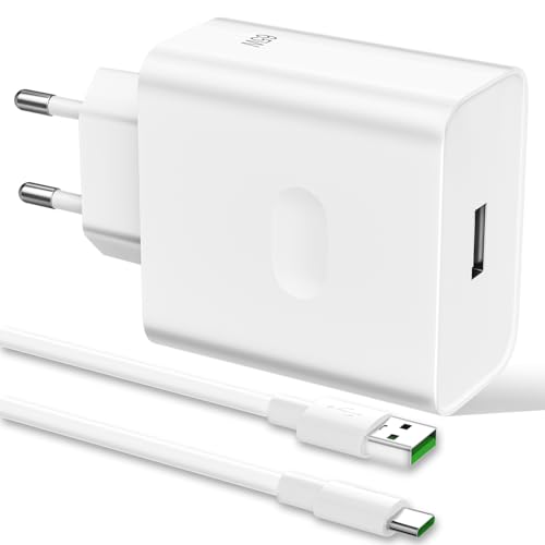 65W USB Ladegerät mit USB C Kabel 1M Super Vooc Charge für Oppo Reno11 F/10/8/7 Find X5 X3/2 Neo/Pro,Netzteil mit Typ C Ladekabel USB Ladestecker für OnePlus 10 Pro Nord CE 2Lite,realme GT NEO 2 9 65W USB Ladegerät mit USB C Kabel 1M Super Vooc Charge für Oppo Reno11 F/10/8/7 Find X5 X3/2 Neo/Pro,Netzteil mit Typ C Ladekabel USB Ladestecker für OnePlus 10 Pro Nord CE 2Lite,realme GT NEO 2 9 von ACAGET