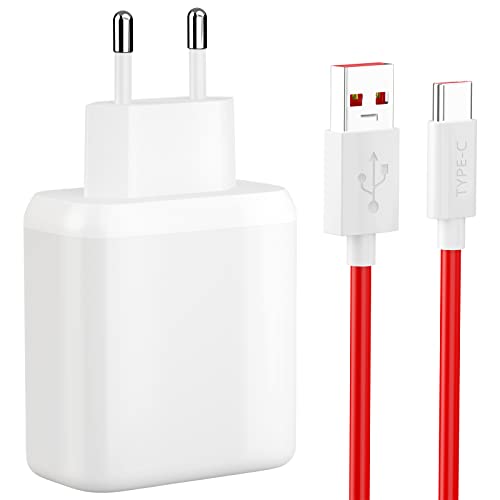 65W USB Ladegerät mit USB C Kabel 1M für SUPERVOOC Charge,Schnellladegerät mit USB Typ C Kabel für OnePlus 10 Pro North CE 2 Lite Nord 2,Oppo Find X5 X3/2 Neo/Pro/Reno 8/7/6/5 Pro,realme GT NEO 2 Pro von ACAGET