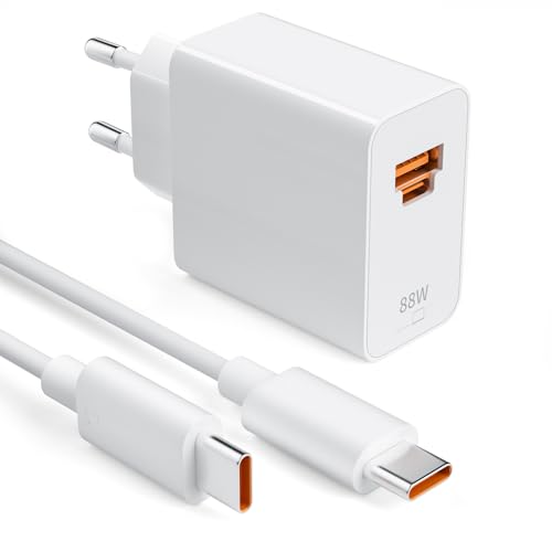 88W Supercharge Schnellladegerät für Honor 200 Pro Magic7 Lite,2Port USB C Ladegerät 6A USB C Ladekabel Adapter für Honor 90 Lite Magic6 5Lite 6Pro 200 Lite 90 80Lite X8b X9b für Huawei Pura 70 X60 88W Supercharge Schnellladegerät für Honor 200 Pro Magic7 Lite,2Port USB C Ladegerät 6A USB C Ladekabel Adapter für Honor 90 Lite Magic6 5Lite 6Pro 200 Lite 90 80Lite X8b X9b für Huawei Pura 70 X60 von ACAGET