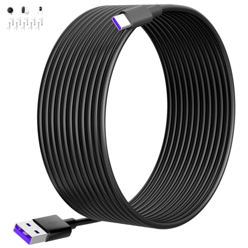 8M Extra langes USB Typ-C Kabel für Mi Camera 2K Magnetic Mount, Stromverlängerungskabel Sicherheitskameras USB Typ-C Kabel für Xiaomi Smart Camera C400 für Mi Wireless Outdoor Security Camera 1080p von ACAGET