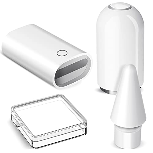 ACAGET Pencil Spitze Ersatz Nib Kappe Ladeadapter Kompatibel mit Apple Pencil 1, iPencil Spitzen Bleistift Tipps Ersatzspitzen Magnetische Ersatzkappe Lade Adapter Kabel für Apple Pen 1 Generation ACAGET Pencil Spitze Ersatz Nib Kappe Ladeadapter Kompatibel mit Apple Pencil 1, iPencil Spitzen Bleistift Tipps Ersatzspitzen Magnetische Ersatzkappe Lade Adapter Kabel für Apple Pen 1 Generation von ACAGET