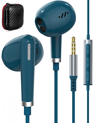 In-Ear Kopfhörer 3.5mm mit Kabel für Redmi Note 13 12 Pro+ 11 11S 10S,3.5MM Ohrhörer,Kopfhörer Sport In-Ear Stereo Kopfhörer mit Lautstärkeregler Mikrofon für Samsung Galaxy A15 A14 A12 A23 A52S S10+ von ACAGET
