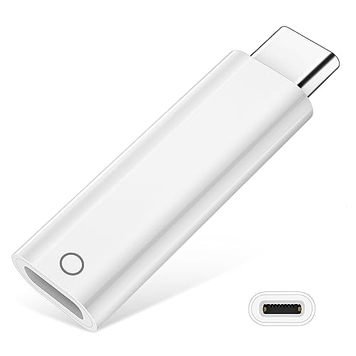 Ladeadapter für Apple Pencil 1 Gen,Bluetooth USB-C auf Pencil Adapter für Apple Pencil und iPad 10th,Adapter USB-C Stecker auf Lightning Buchse Adapter Kompatibel mit Apple Pencil und iPad 10th 2022 von ACAGET