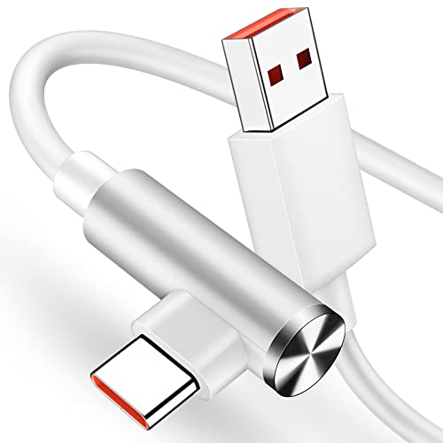USB C Kabel 1.8M,USB C Ladekabel 120W 6A 90 Grad für Xiaomi 14T 13 12 11T Pro,USB C Kabel Datenkabel Turbo Charge Kabel für Xiaomi 14 Ultra 13 12,Redmi 14C 13C Note 14 13 12 11Pro,POCO X7 F6 X6 M6 Pro von ACAGET
