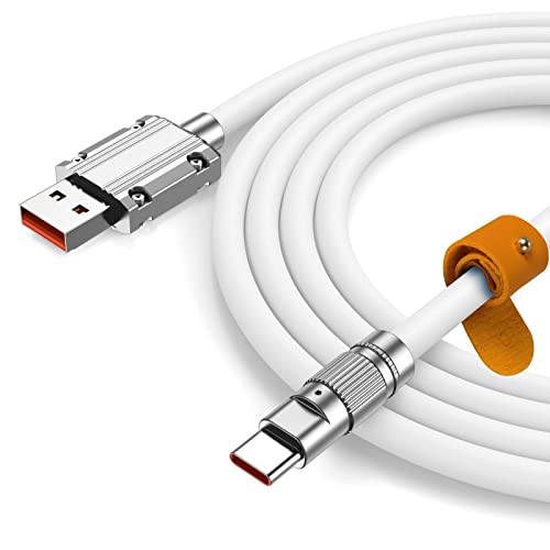 USB C Kabel 1M,120W 6A USB Typ-C Kabel für Xiaomi 13 12T 11T Pro,Liquid Silicone Turbo Charging Cable für Xiaomi 14 13 12 Lite 12X,Redmi Note 13 12 11S 10 Pro,Mi 11 Ultra 11i 10T,POCO X6 X5 M4 X4 Pro von ACAGET